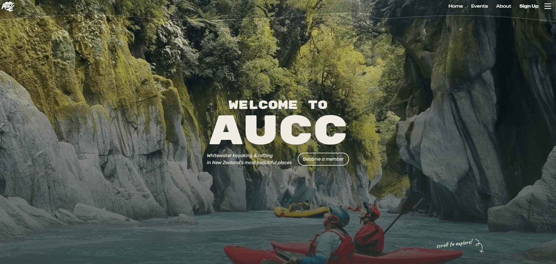 Auckland Uni Canoe Club Website